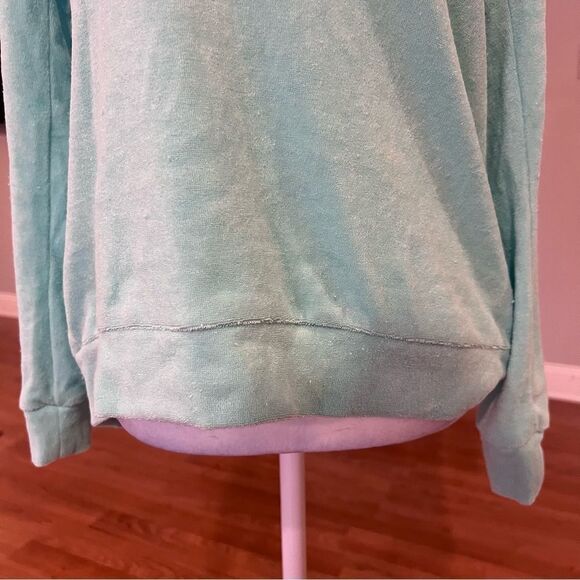 NWT Chaser pullover crewneck lightweight sweater size small in turquoise - Picture 8 of 8
